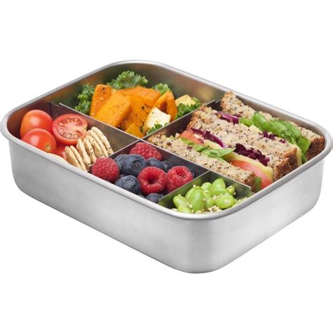 Smash Blue Stainless Steel Bento 5 Compartment 